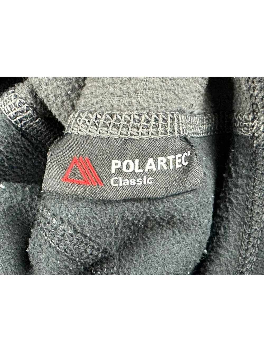 The North Face Polartec Fleece Jacket Mens Medium Full Zip Black Grey